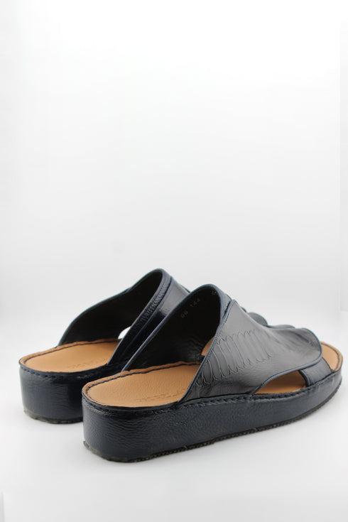 DFC Relax Men Embossed Water Leather Slide Sandals